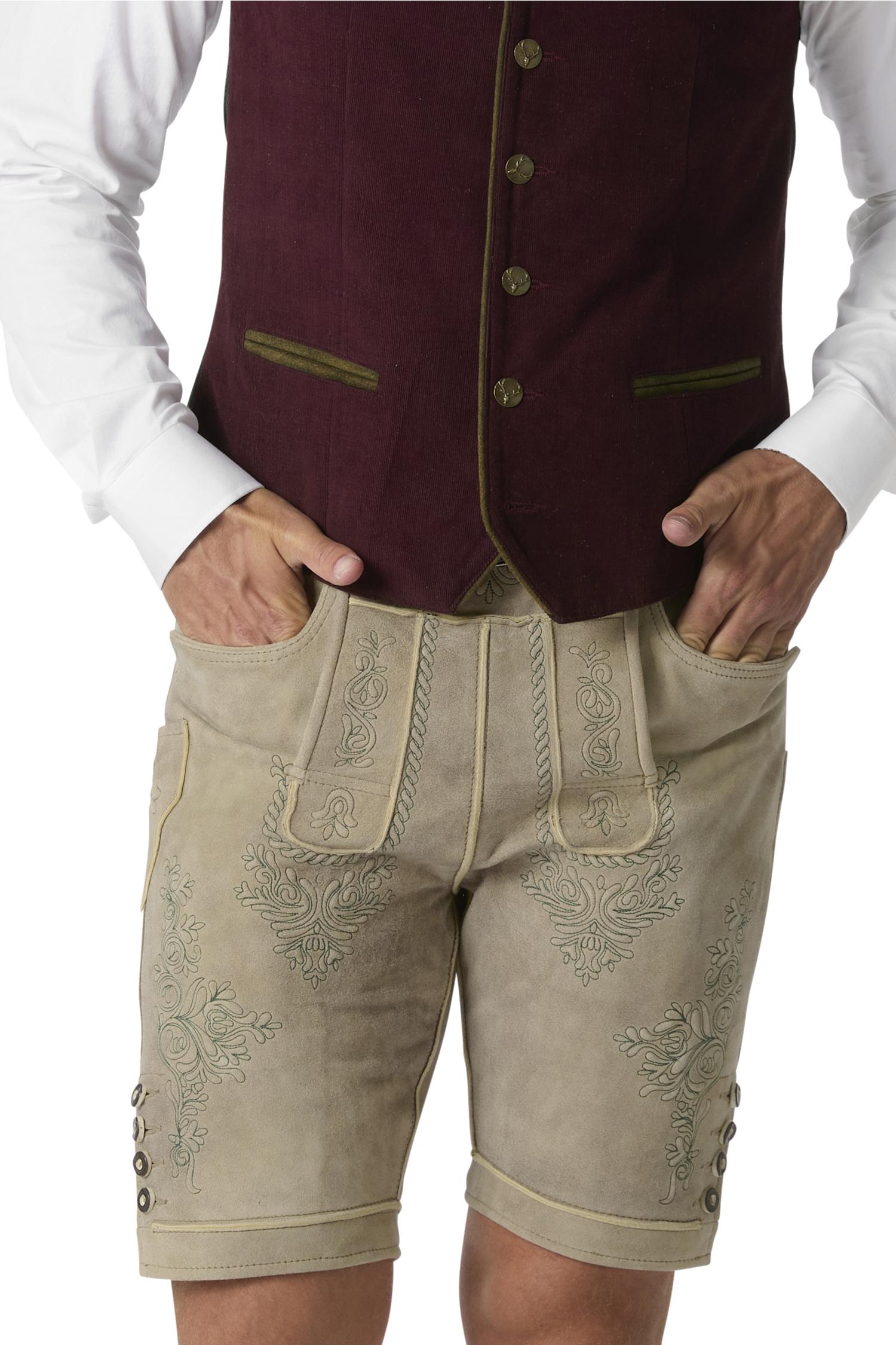 Bordeauxfarbige Trachtenweste von Almsach